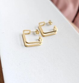 Spiffy & Splendid Luxe Gold Kamora Hoops