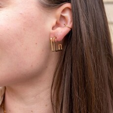 Spiffy & Splendid Luxe Gold Kamora Hoops