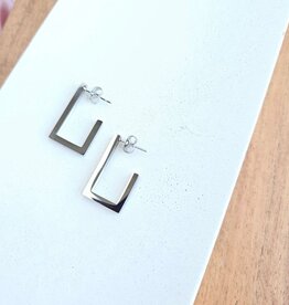 Spiffy & Splendid Luxe Silver Goldi Hoops
