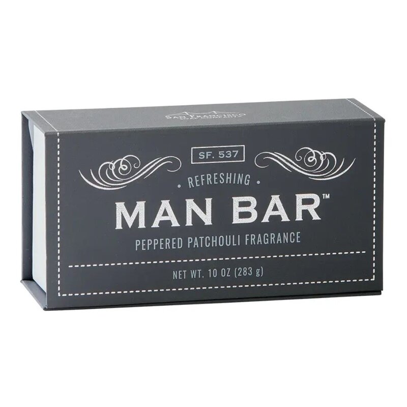 San Francisco Soap 10oz Man Bar Peppered Patchouli