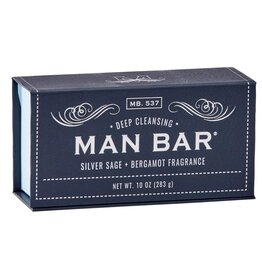 San Francisco Soap 10oz Man Bar Silver Sage And Bergamot