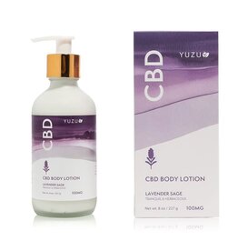 Yuzu Soap 8oz CBD Body Lotion Lavender Sage