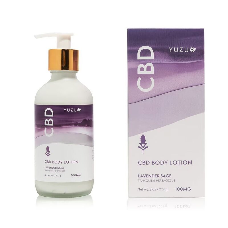 Yuzu Soap 8oz CBD Body Lotion Lavender Sage