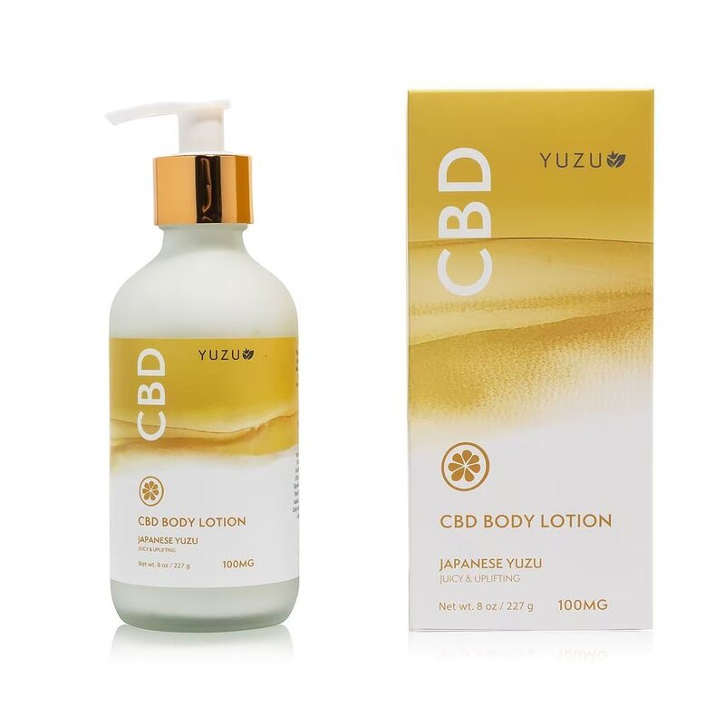 Yuzu Soap CBD 8oz Body Lotion NOURISH Japanese Yuzu