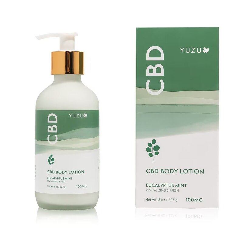 Yuzu Soap 8oz CBD Body Lotion Cool Eucalyptus Mint