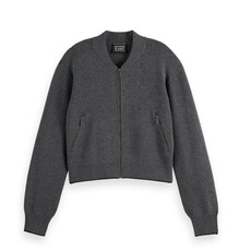 Scotch & Soda - Womenswear Compact knitted cropped bomber