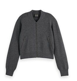Scotch & Soda - Womenswear Compact knitted cropped bomber