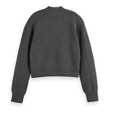 Scotch & Soda - Womenswear Compact knitted cropped bomber