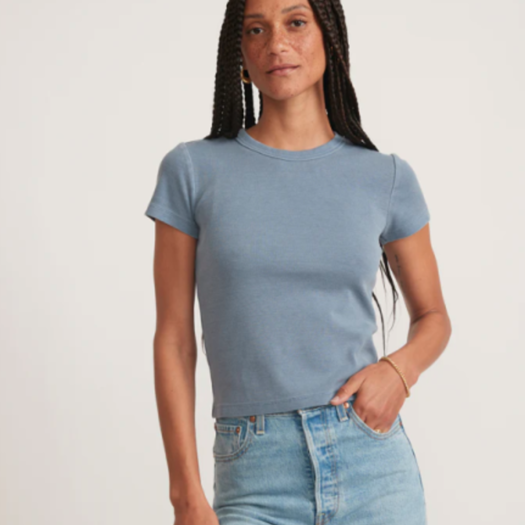 Marine Layer Lexi Rib Sun-In Crew Tee