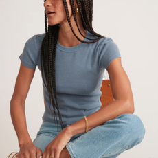 Marine Layer Lexi Rib Sun-In Crew Tee