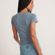 Marine Layer Lexi Rib Sun-In Crew Tee