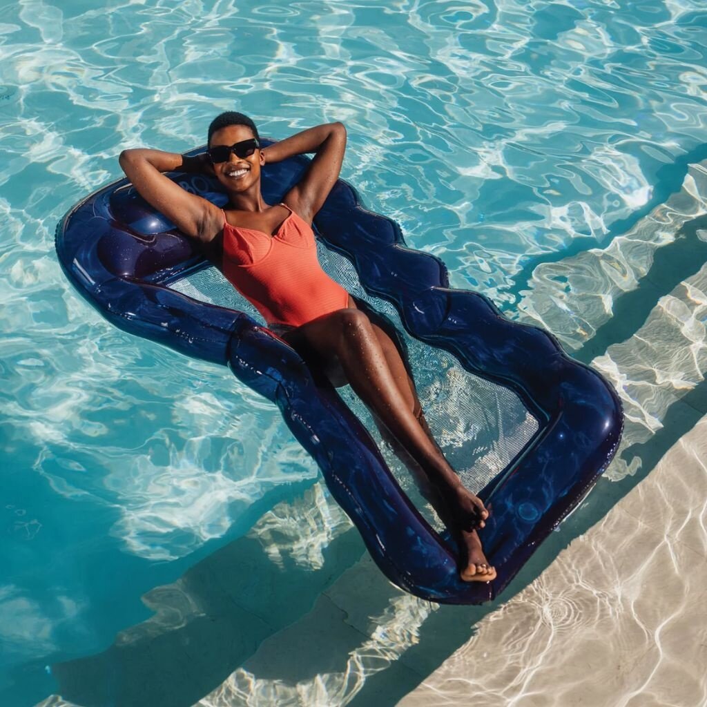 Fun Boy Inc. Navy Mesh Lounger