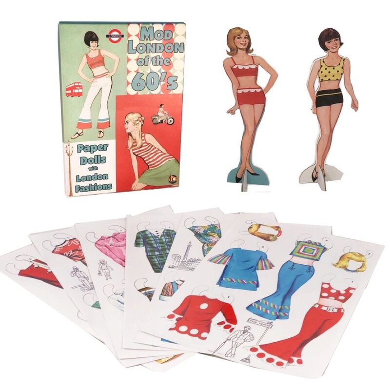 Perisphere & Trylon London Mod Paper Doll Box Set