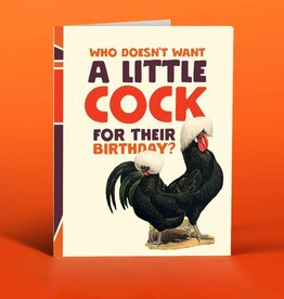 Offensive & Delightful GY08 A Little Cock Birthday Card