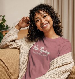 Peepa's Palm Springs Is My Happy Place Womens Graphic Tee