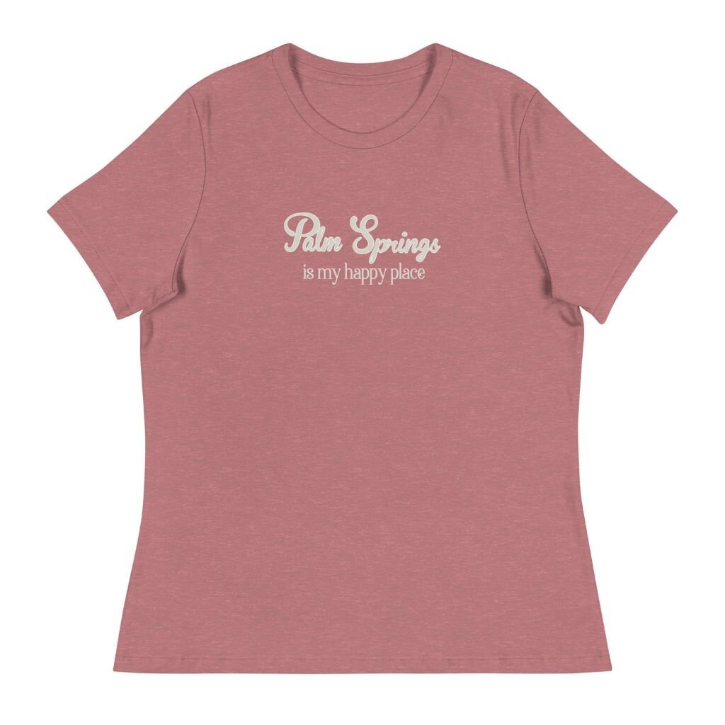 Peepa's Palm Springs Is My Happy Place Womens Graphic Tee