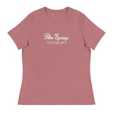 Peepa's Palm Springs Is My Happy Place Womens Graphic Tee