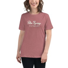 Peepa's Palm Springs Is My Happy Place Womens Graphic Tee