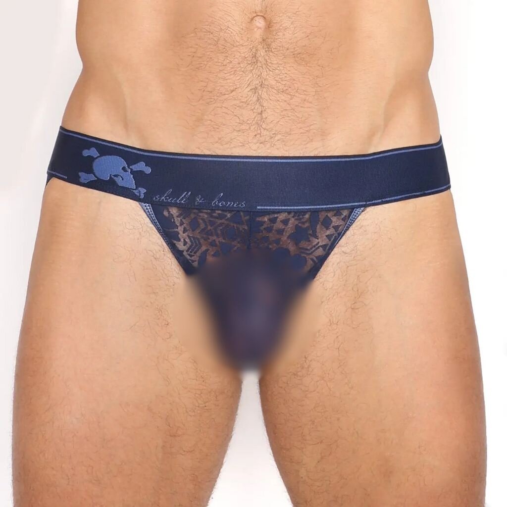 Skull & Bones SP25 Navy Burnout Jock