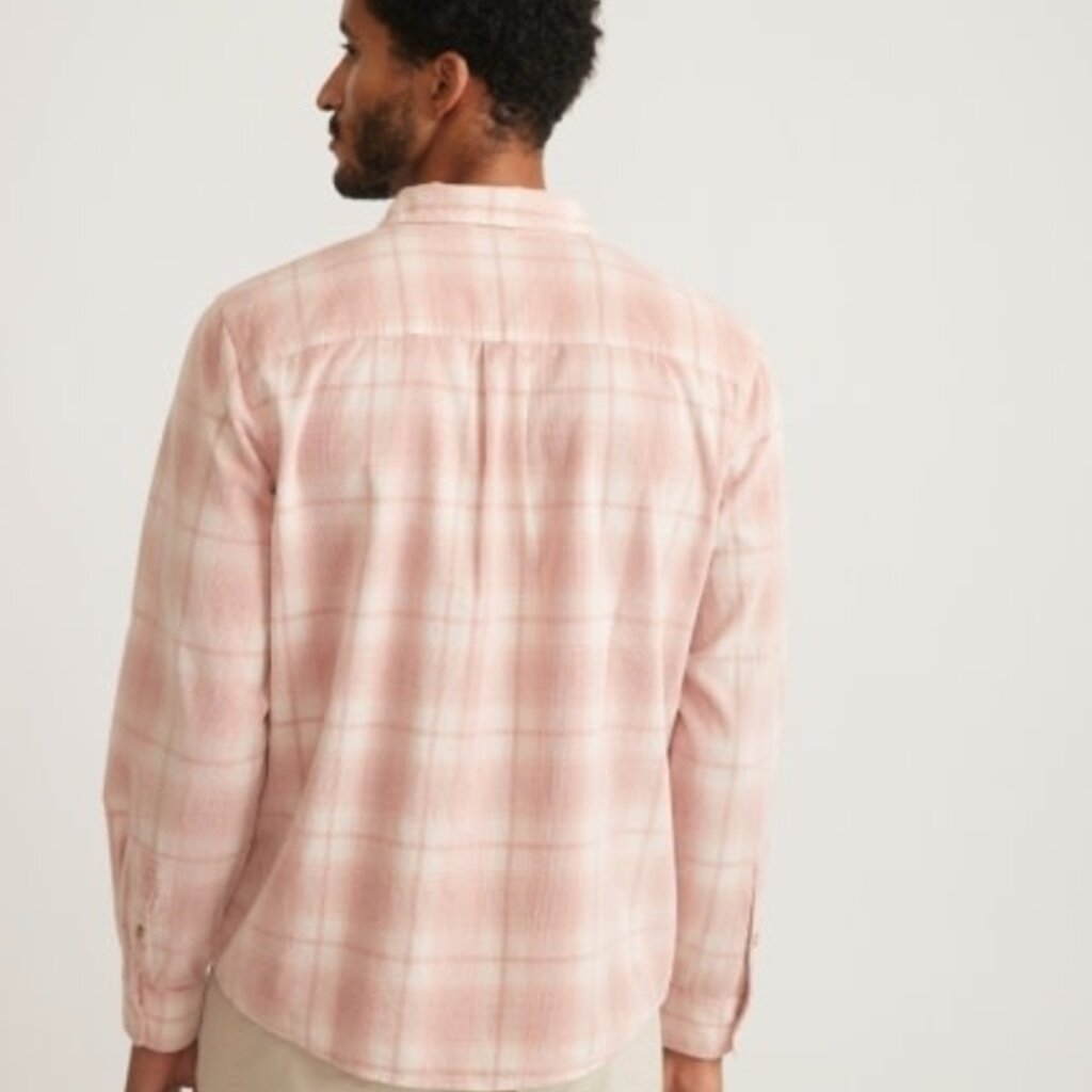 Marine Layer Lightweight Plaid Cord Shirt