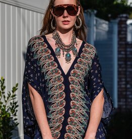 Jennafer Grace Kinsley Paisley Border Caftan