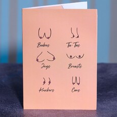 Dirty Pop Cards Naughty Knockers Funny 3D Pop-Up Boobs Greeting Card
