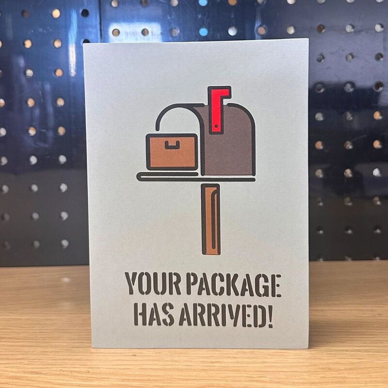 Dirty Pop Cards Package Arrived Funny 3D Pop-Up Brown Surprise Card