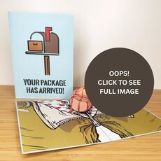 Dirty Pop Cards Package Arrived Funny Pop-Up Surprise Greeting Card