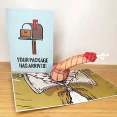 Dirty Pop Cards Package Arrived Funny Pop-Up Surprise Greeting Card