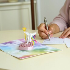 Dirty Pop Cards Unicorn Dancer Funny 3D Pop-Up Birthday Greeting Card