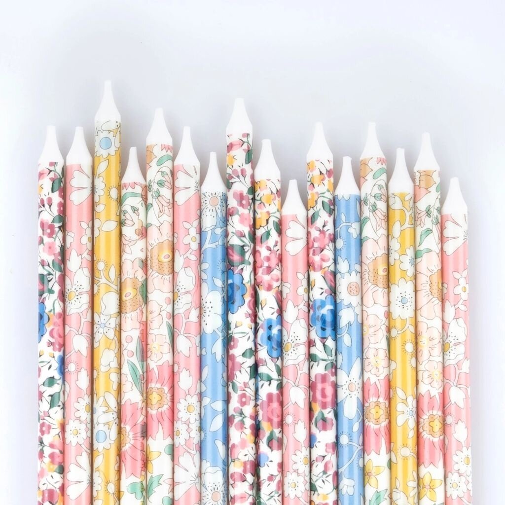 MeriMeri Meri Meri X Liberty Mixed Print Party Candles