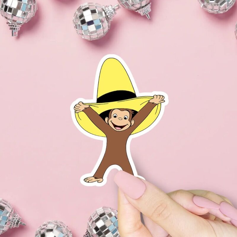 ShopSourSweetener Curious George in Yellow Hat Sticker