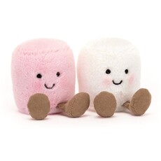 Jellycat Amuseables Pink And White Marshmallow