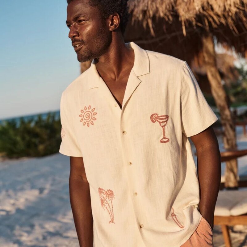 Marine Layer Embroidered Resort Shirt