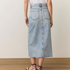 Marine Layer Fawn Denim Midi Skirt