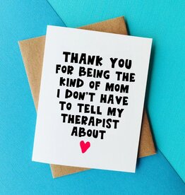 Top Hat and Monocle Funny Mothers Day Card - Therapist