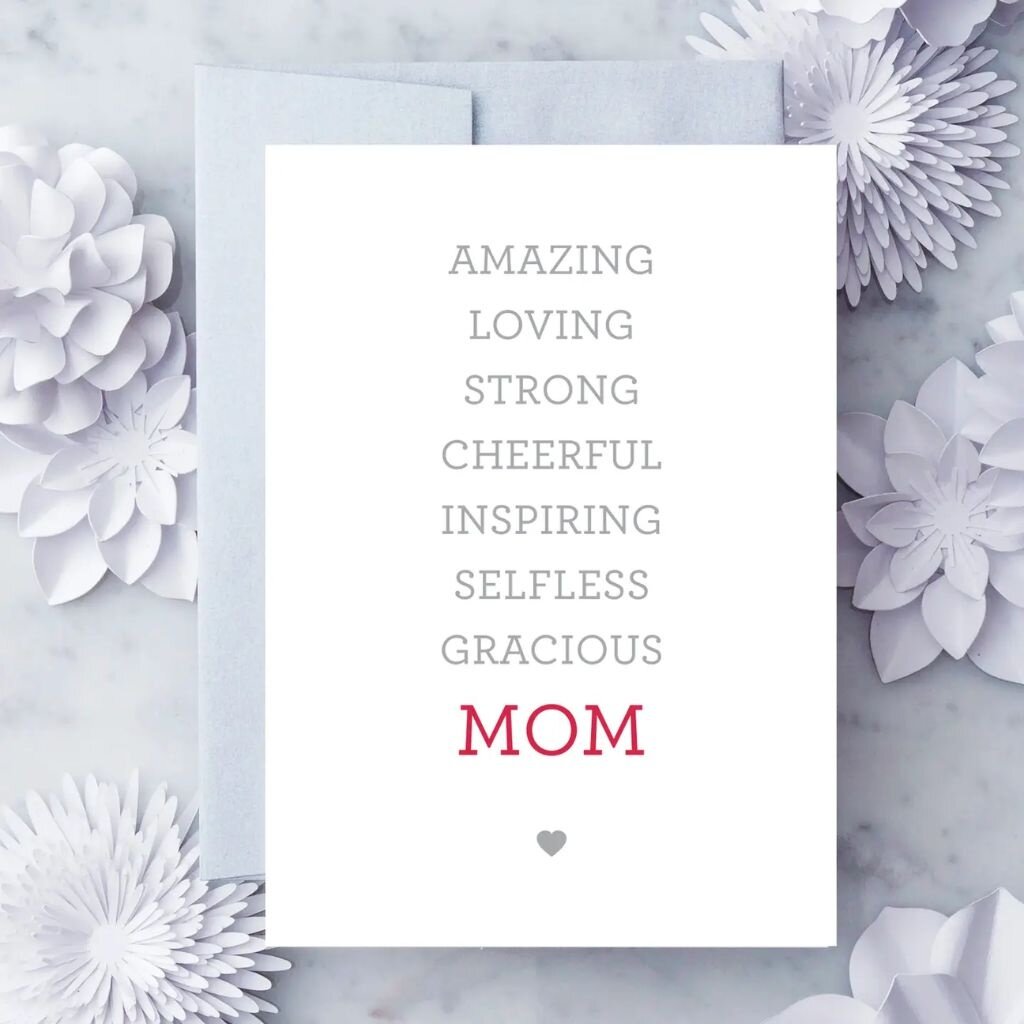 Design With Heart MD01 - Mom Mothers Day Card