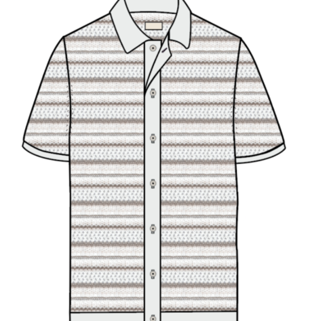 Marine Layer Open Knit Sweater Button-Down