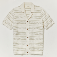 Marine Layer Open Knit Sweater Button-Down