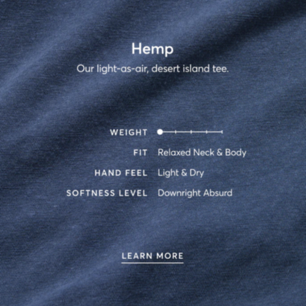 Marine Layer Relaxed Hemp Cotton Tee
