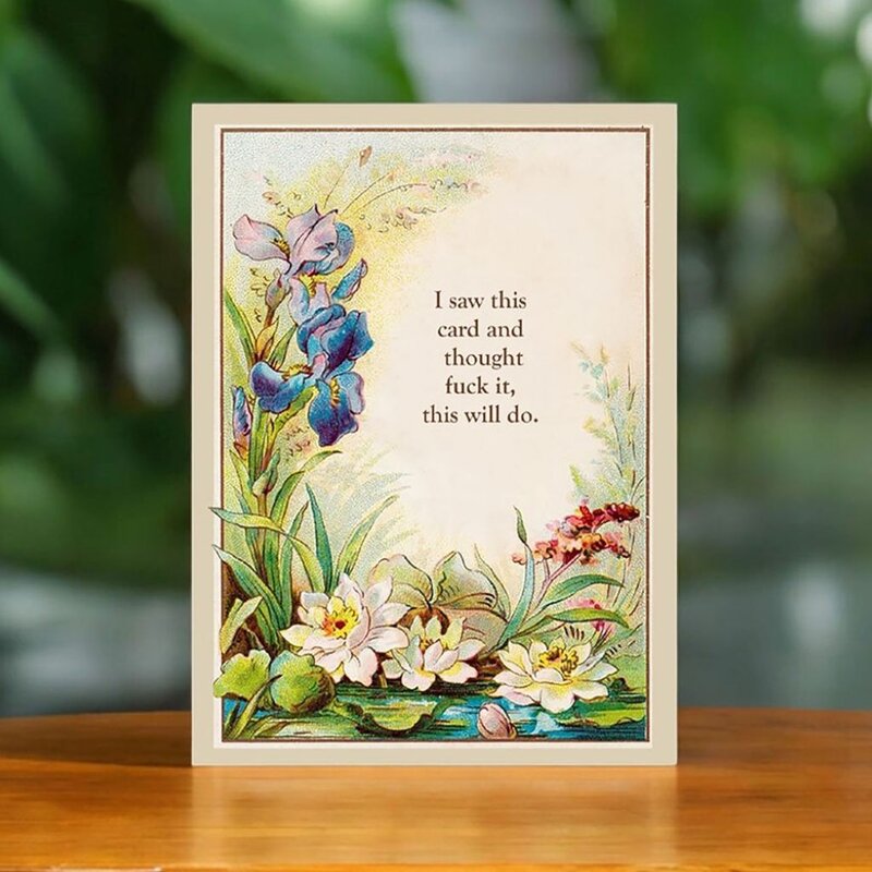 Bad Betty Greeting Company I Saw This Card and Thought Fuck It Card