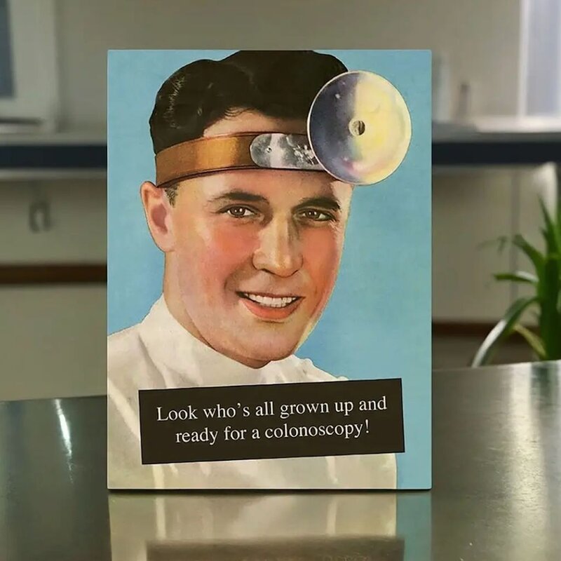 Bad Betty Greeting Company Look Who’s Grown Up! Ready For A Colonoscopy Birthday Card