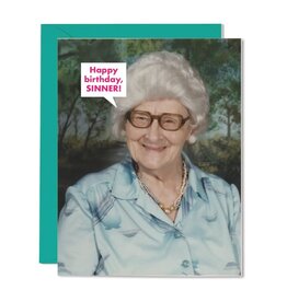 The Raccoon Society Birthday Sinner Birthday Card