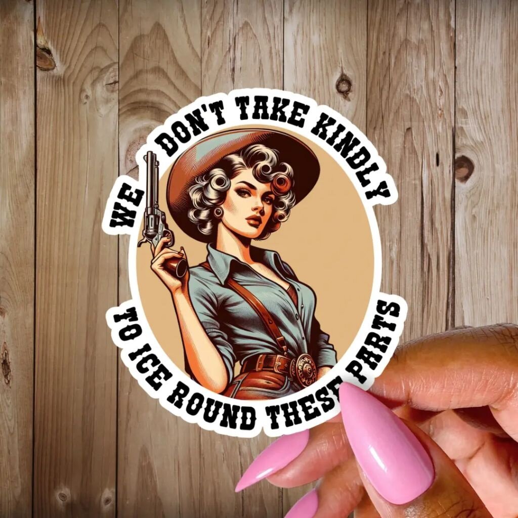 Pretty Toxic Stickers Abolish Ice Sticker