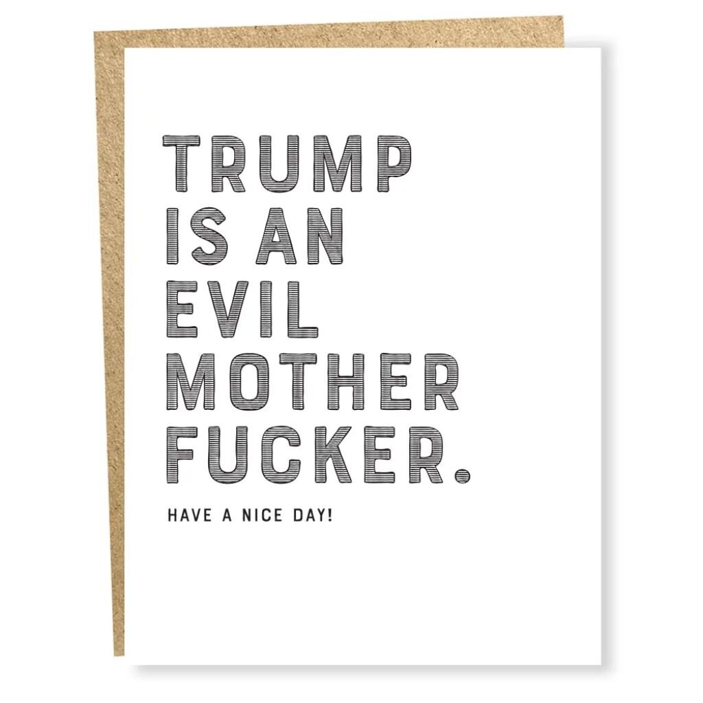 Sapling Press 1090 Trump/Motherfucker Card