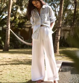 Marine Layer Linen Drawstring Wide Leg Pant