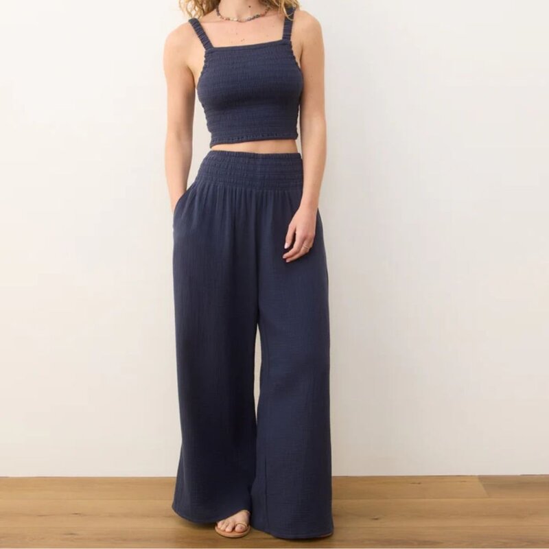 Marine Layer Sophia Double Cloth Palazzo Pant
