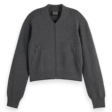 Scotch & Soda - Womenswear Compact knitted cropped bomber