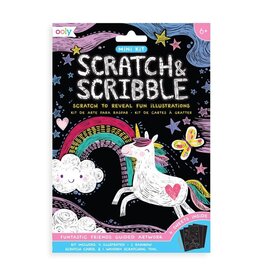 OOLY Mini Scratch & Scribble Art Kit: Funtastic Friends