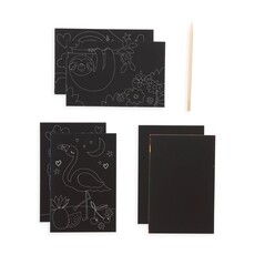 OOLY Mini Scratch & Scribble Art Kit: Funtastic Friends